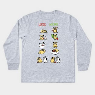 New Years Resolution with The Pug Kids Long Sleeve T-Shirt